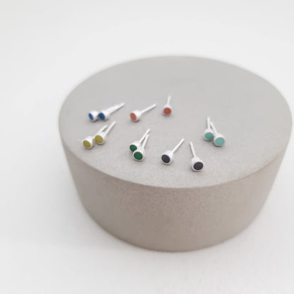 Earrings Tiny Colour Dot Stud Earrings - Various Colours homeware shops bristol gift shops bristol Clare Lloyd