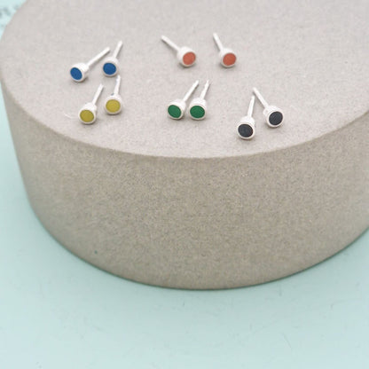 Earrings Tiny Colour Dot Stud Earrings - Various Colours homeware shops bristol gift shops bristol Clare Lloyd