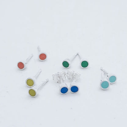 Earrings Tiny Colour Dot Stud Earrings - Various Colours homeware shops bristol gift shops bristol Clare Lloyd