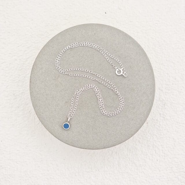 Jewellery Little Dot Pendant - Various Colours 16" Silver Chain homeware shops bristol gift shops bristol Clare Lloyd