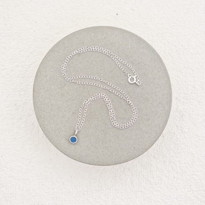 Jewellery Little Dot Pendant - Various Colours 16" Silver Chain homeware shops bristol gift shops bristol Clare Lloyd