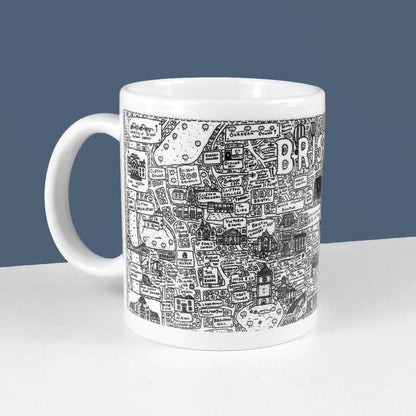 Bristol Mugs Bristol Doodle Ceramic Mug homeware shops bristol gift shops bristol Dave Draws