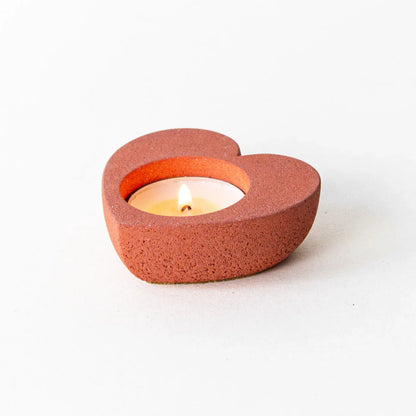 Bric Heart Tealight Holder - Various Colours homeware shops bristol gift shops bristol Desire North Design