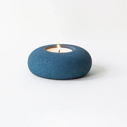 Candle Holder Navy Pebble Tealight Holder - Various Colours homeware shops bristol gift shops bristol Desire North Design