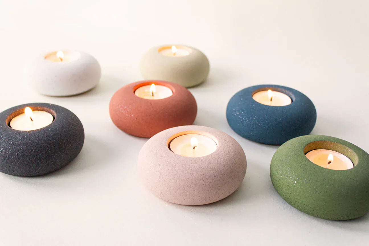 Candle Holder Pebble Tealight Holder - Various Colours homeware shops bristol gift shops bristol Desire North Design
