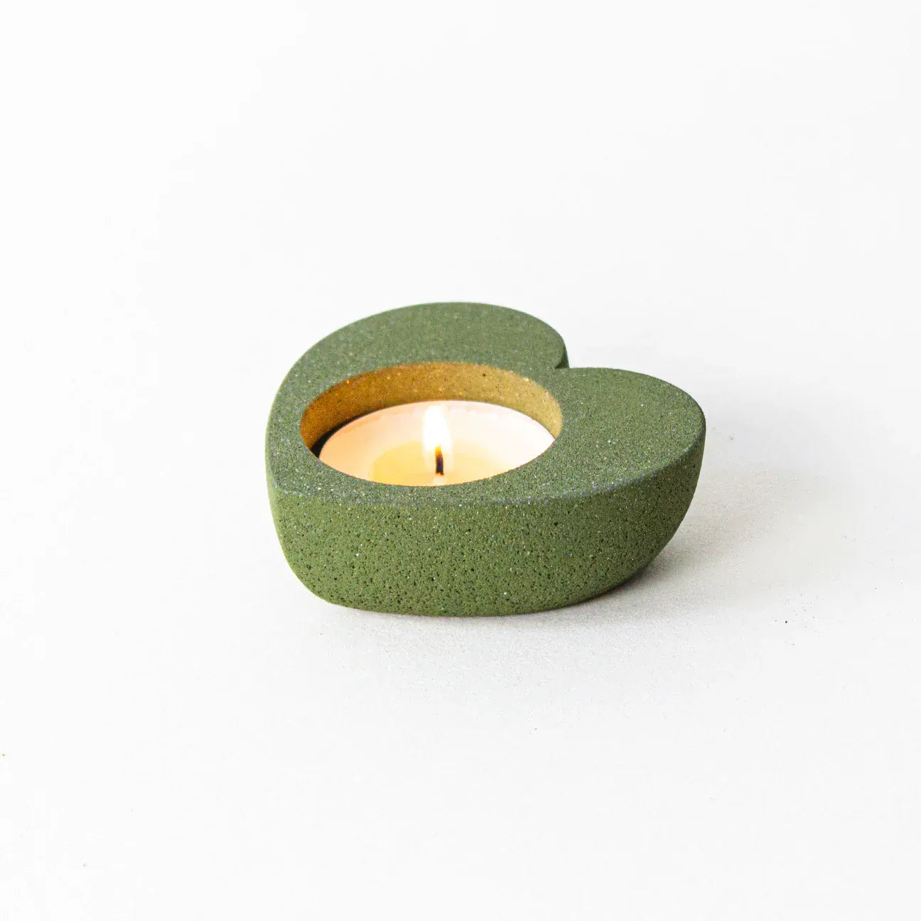 Moss Heart Tealight Holder - Various Colours homeware shops bristol gift shops bristol Desire North Design