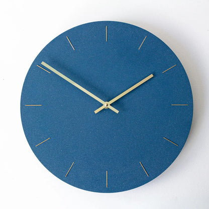 Navy Hand-cast Wall Clock  (various colours) homeware shops bristol gift shops bristol Desire North Design