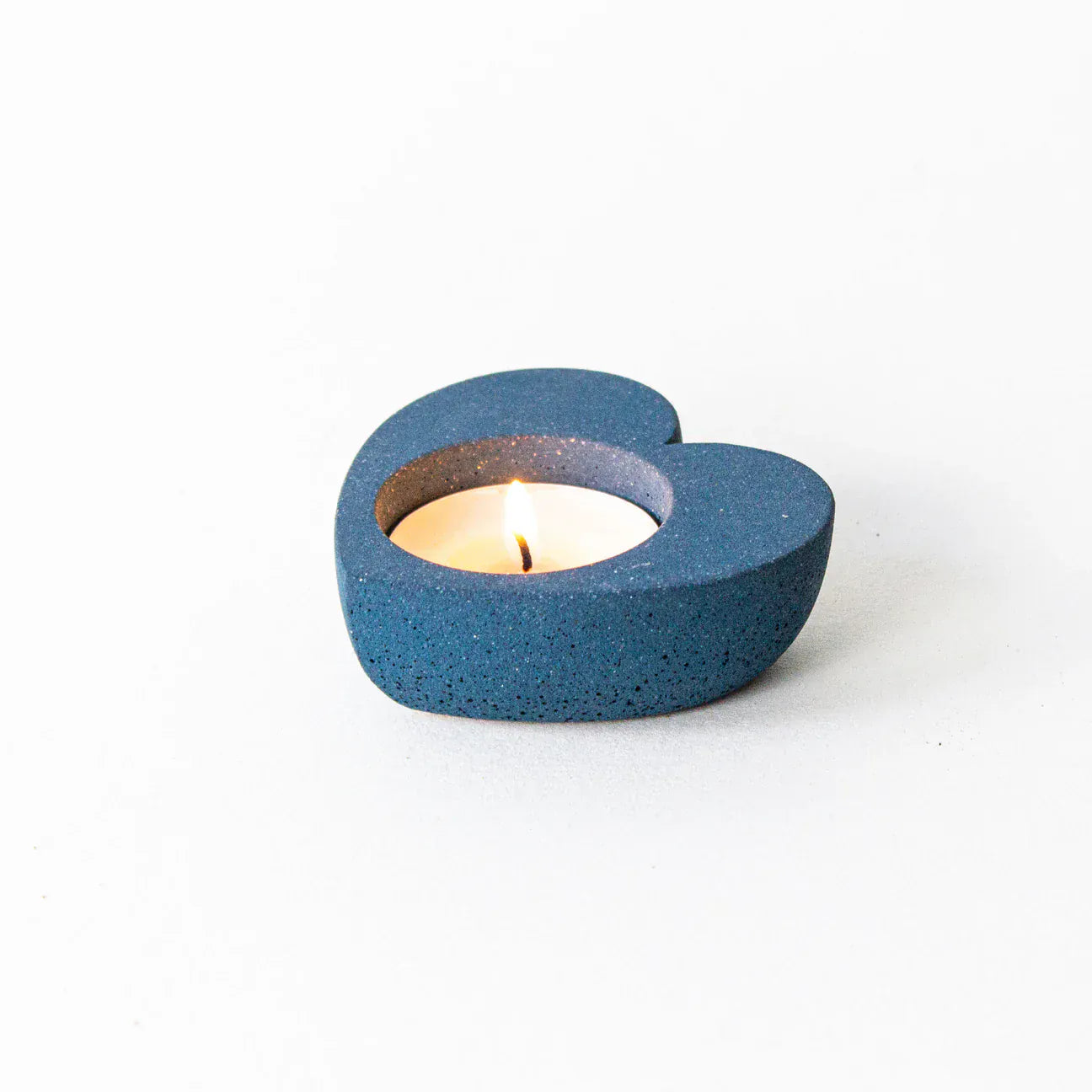 Navy Heart Tealight Holder - Various Colours homeware shops bristol gift shops bristol Desire North Design