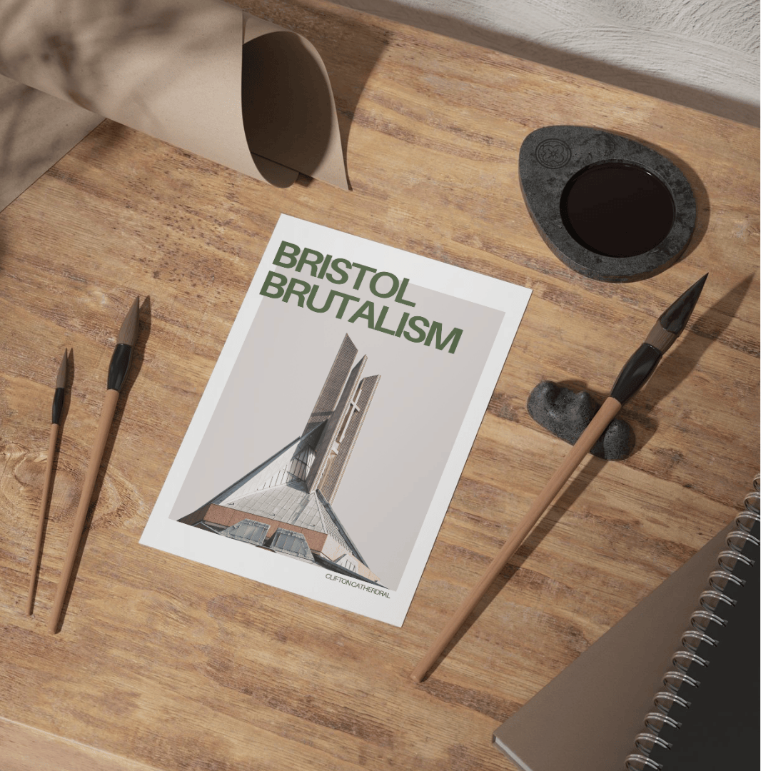 Brutalist Postcard Collection Bristol Brutalist Architecture Postcard Packs homeware shops bristol gift shops bristol Do It Later Illustration