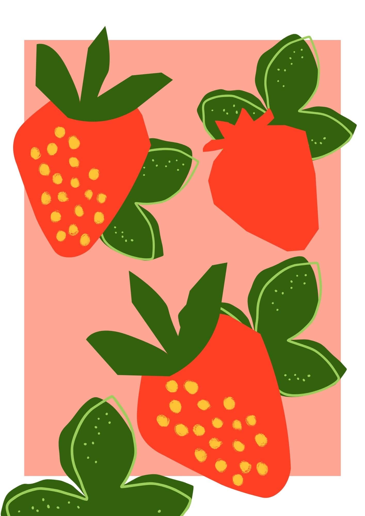 Do It Later Illustration Greetings Card Fruits  - Greeting Card (pack of 3 designs)
