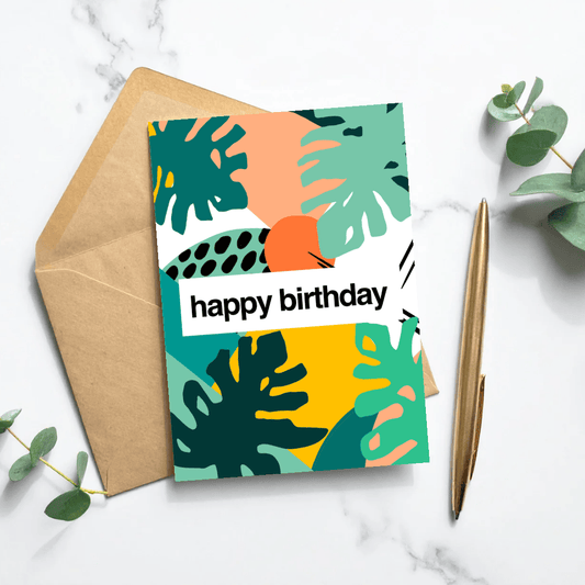 Greetings Card Happy Birthday Greetings Card homeware shops bristol gift shops bristol Do It Later Illustration