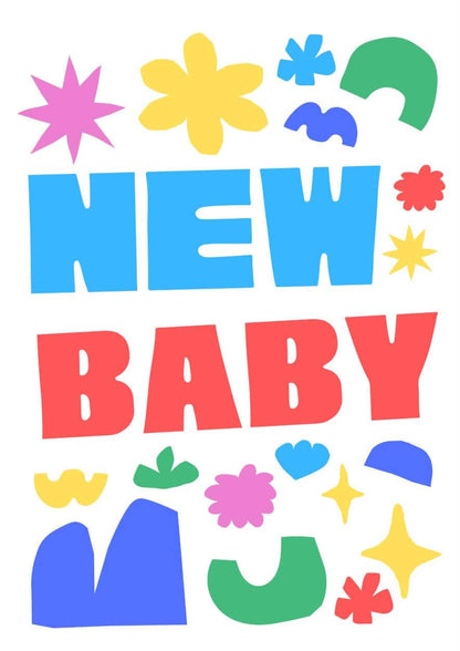 Greetings Card New Baby Greetings Card homeware shops bristol gift shops bristol Do It Later Illustration