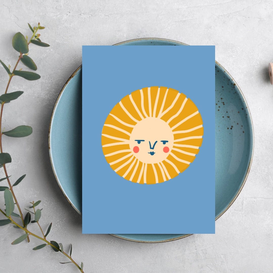 Greetings Card Sun Greetings Card homeware shops bristol gift shops bristol Do It Later Illustration