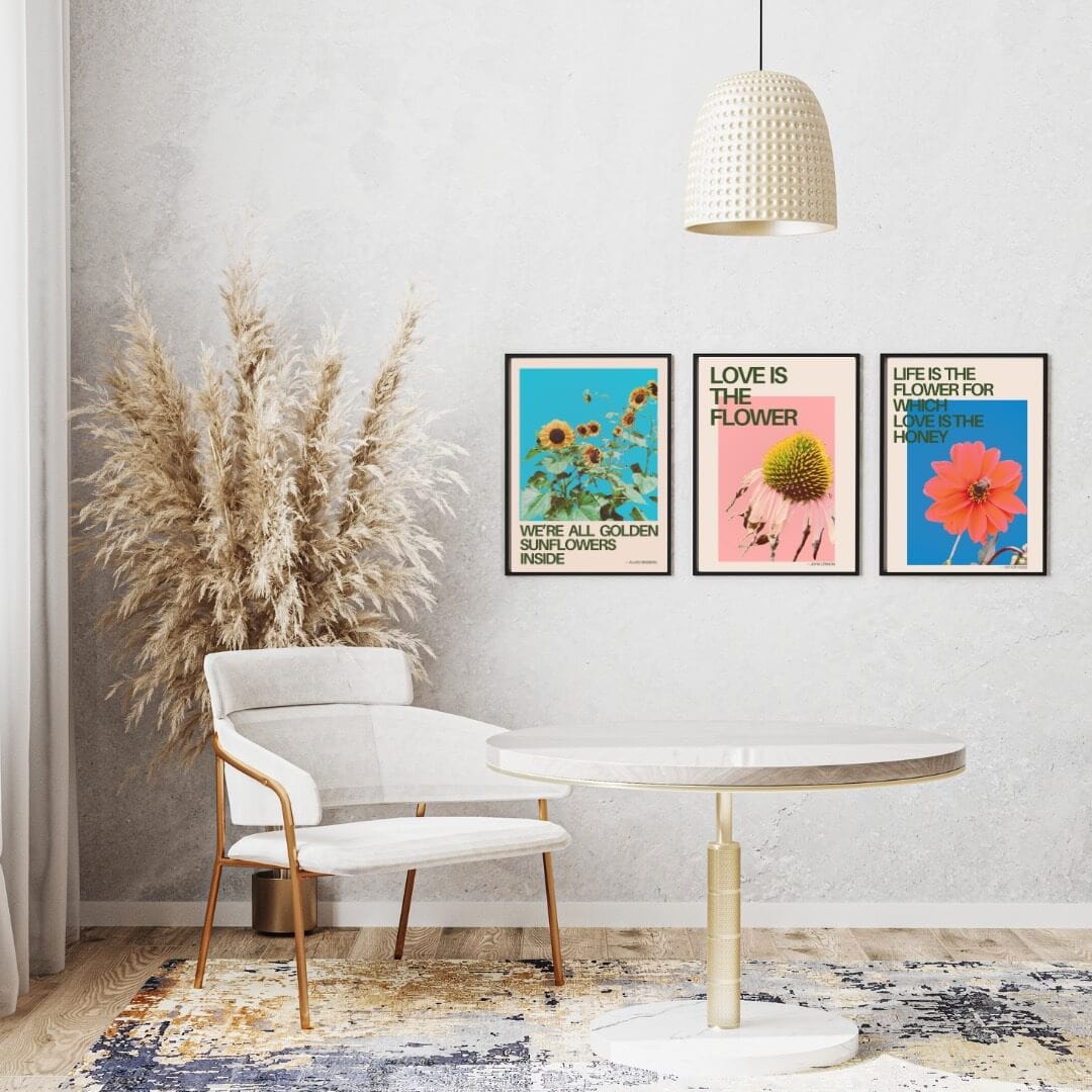 Prints Positive Affirmation Flower Prints (various designs) homeware shops bristol gift shops bristol Do It Later Illustration