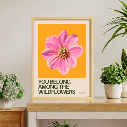 Prints Wildflowers A4 Positive Affirmation Flower Prints (various designs) homeware shops bristol gift shops bristol Do It Later Illustration