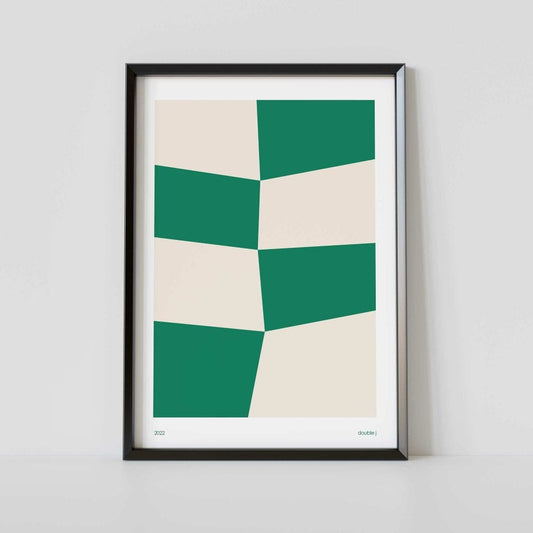 Prints Dont Trust your Eyes (green) A3 homeware shops bristol gift shops bristol Double j