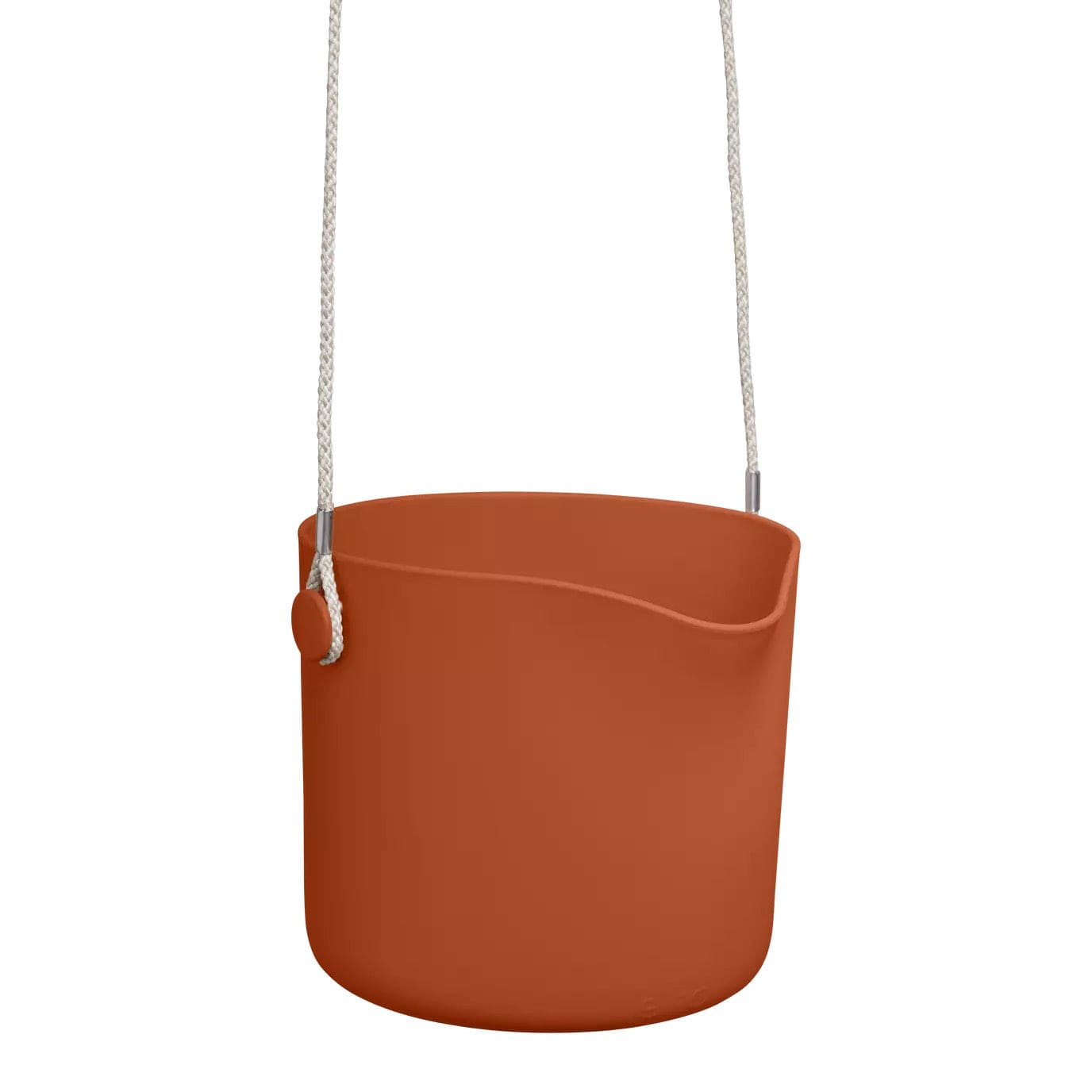 Elho Plant Pots Recycled Plastic Hanging Plant Pot -  'b.for swing ' in Brique