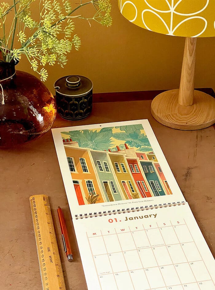 Bristol Calendar Bristol 2026 Calendar - Emy Lou Holmes homeware shops bristol gift shops bristol Emy Lou Holmes