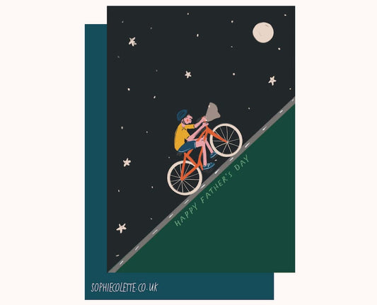 Fathers Day Cycling Greetings Card