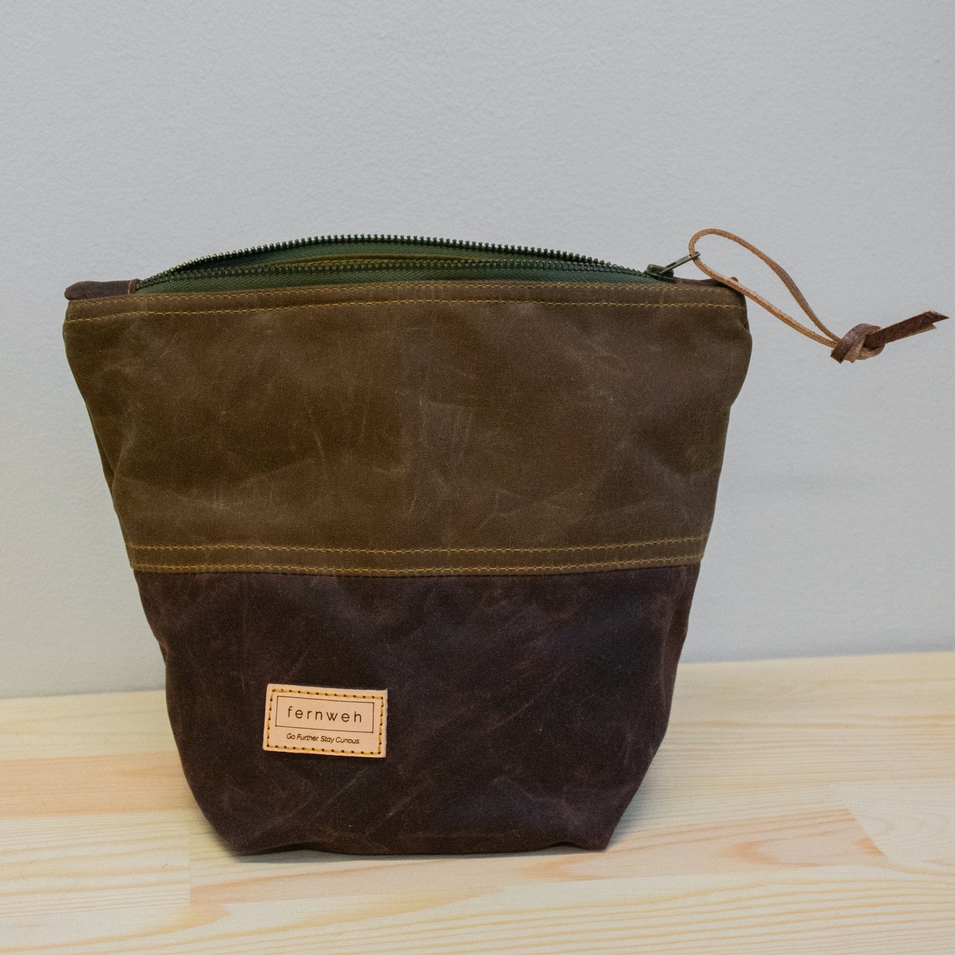 Fernweh Purse / Wallet SPEY - Waxed Canvas Wash Bag (various colours)
