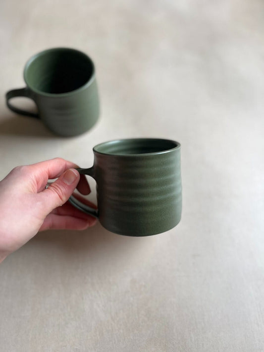 Finnerty Ceramics Moss Tall Mug - Two Colours