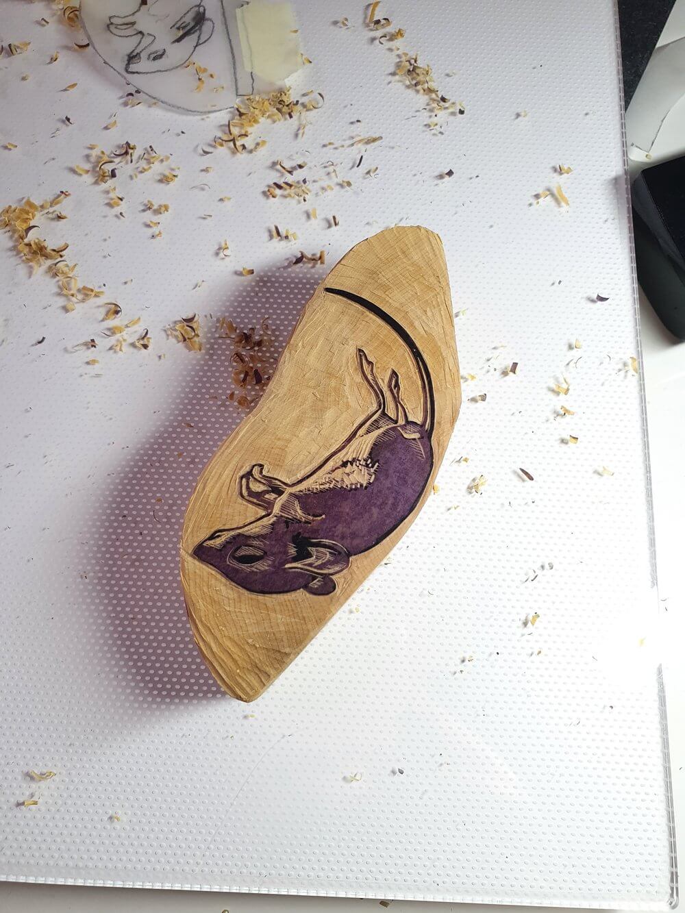 'The Shabbiest Possible Mouse' Wood Engraving homeware shops bristol gift shops bristol Fiona Hamilton