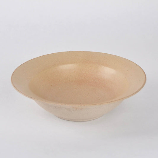 Florence Ceramics Ceramics Oatmeal - Shallow Bowl Wide Rim Pasta Bowl (Various Glazes)