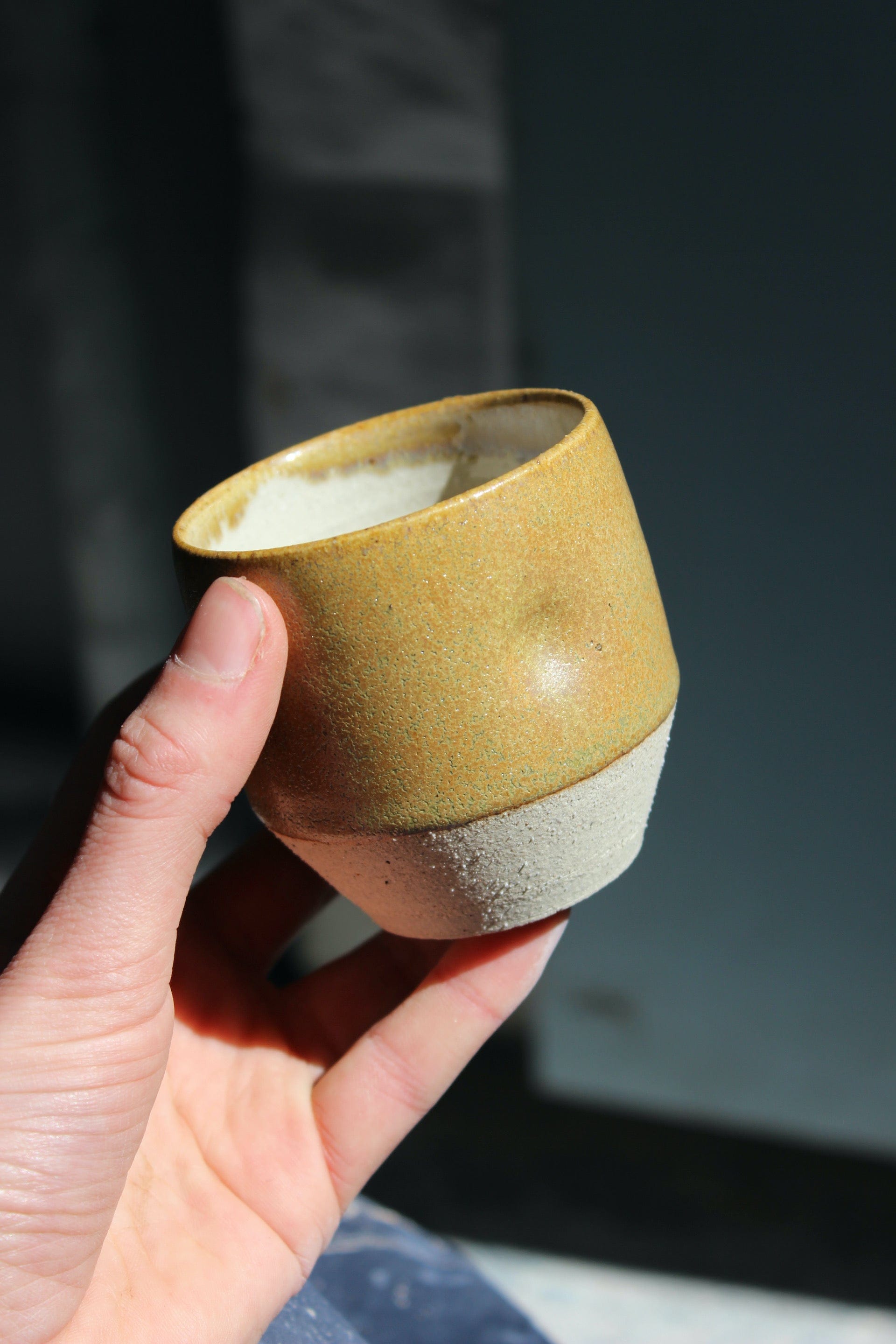 Florence Ceramics Dimple Cup in Burnt Umber