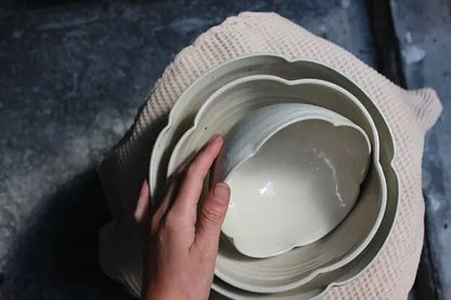 Florence Ceramics Interconnecting Flower Bowl Set (3 bowls)