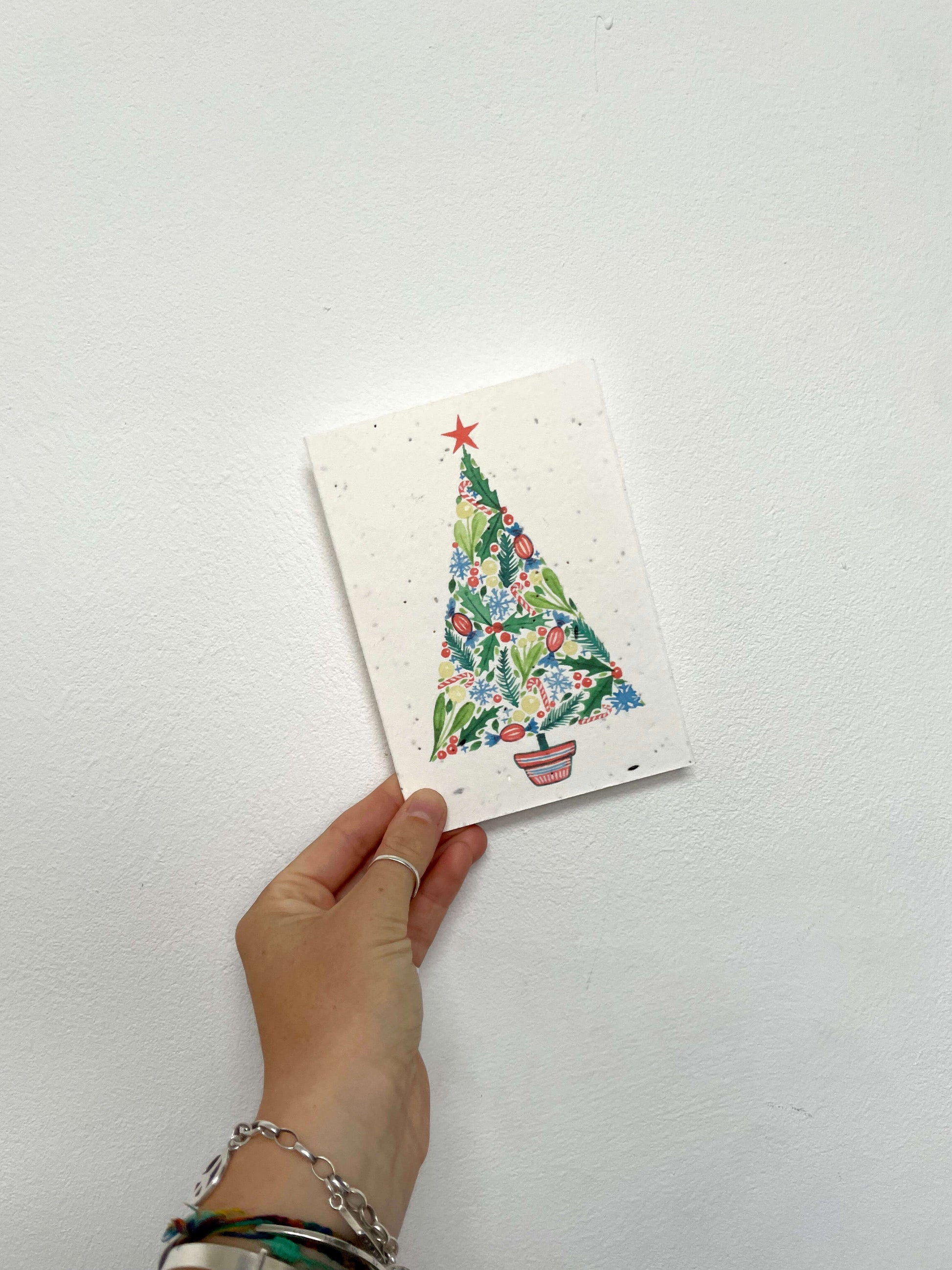 Greetings Card Christmas Tree Plantable Christmas Seed Card - Various Designs homeware shops bristol gift shops bristol Flower Girl Studios