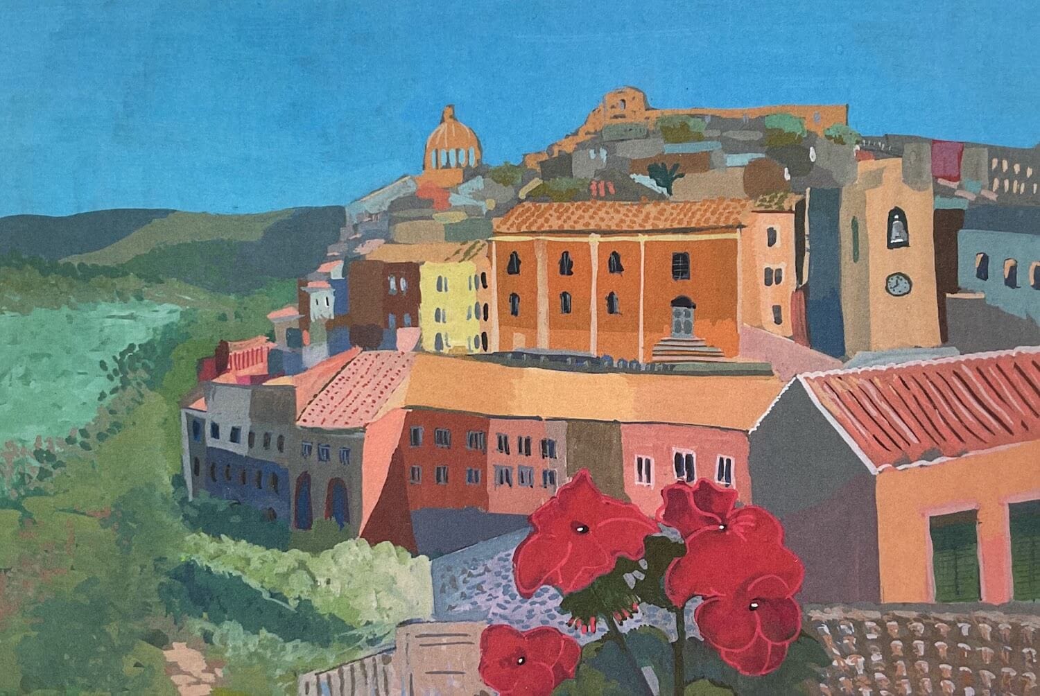 Summer Greeting Cards Montalbano's Ibla, Sicily - Blank Greeting Card homeware shops bristol gift shops bristol Freddie Harrold