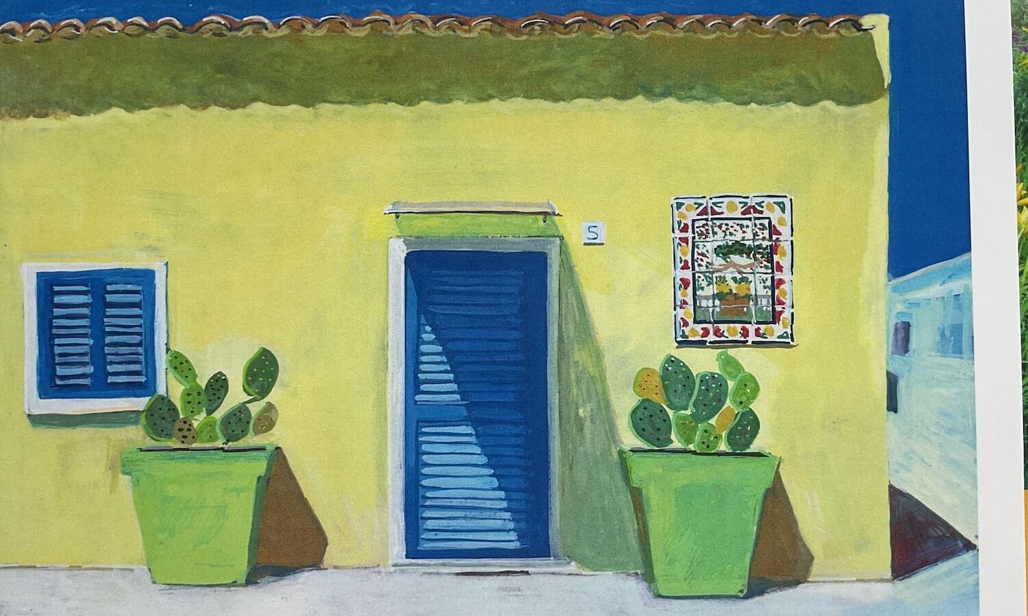 Summer Greeting Cards Sicilian Lemon House - Blank Greeting Card homeware shops bristol gift shops bristol Freddie Harrold