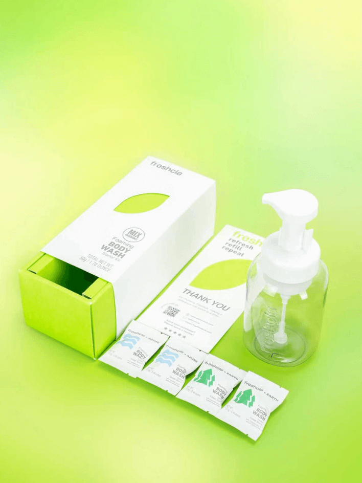 Foaming Body Wash Starter Kit homeware shops bristol gift shops bristol Freshcia