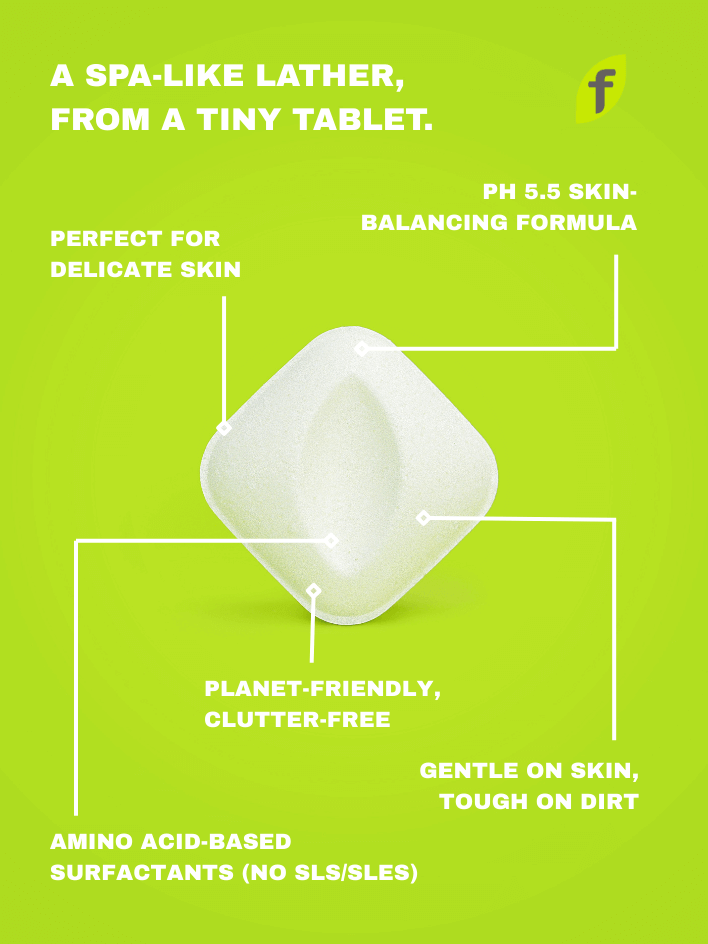 Foaming Body Wash Tablet Body Wash Refill Packs homeware shops bristol gift shops bristol Freshcia