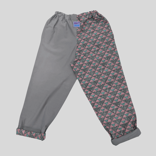 Aztec trousers Upcycled Grey Aztec Trousers – Relaxed Fit & Sustainable Design homeware shops bristol gift shops bristol Fruit Salad