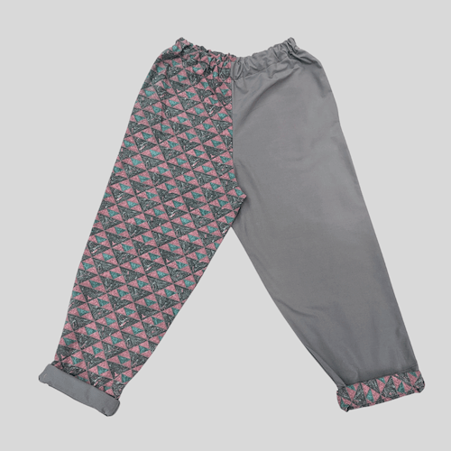 Aztec trousers Upcycled Grey Aztec Trousers – Relaxed Fit & Sustainable Design homeware shops bristol gift shops bristol Fruit Salad