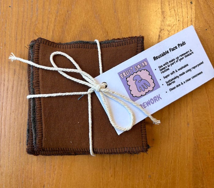 Reusable Face Pads Square Reusable Face Pads - Brown homeware shops bristol gift shops bristol Fruit Salad