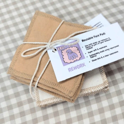 Reusable Face Pads Square Reusable Face Pads - Stone Tones homeware shops bristol gift shops bristol Fruit Salad