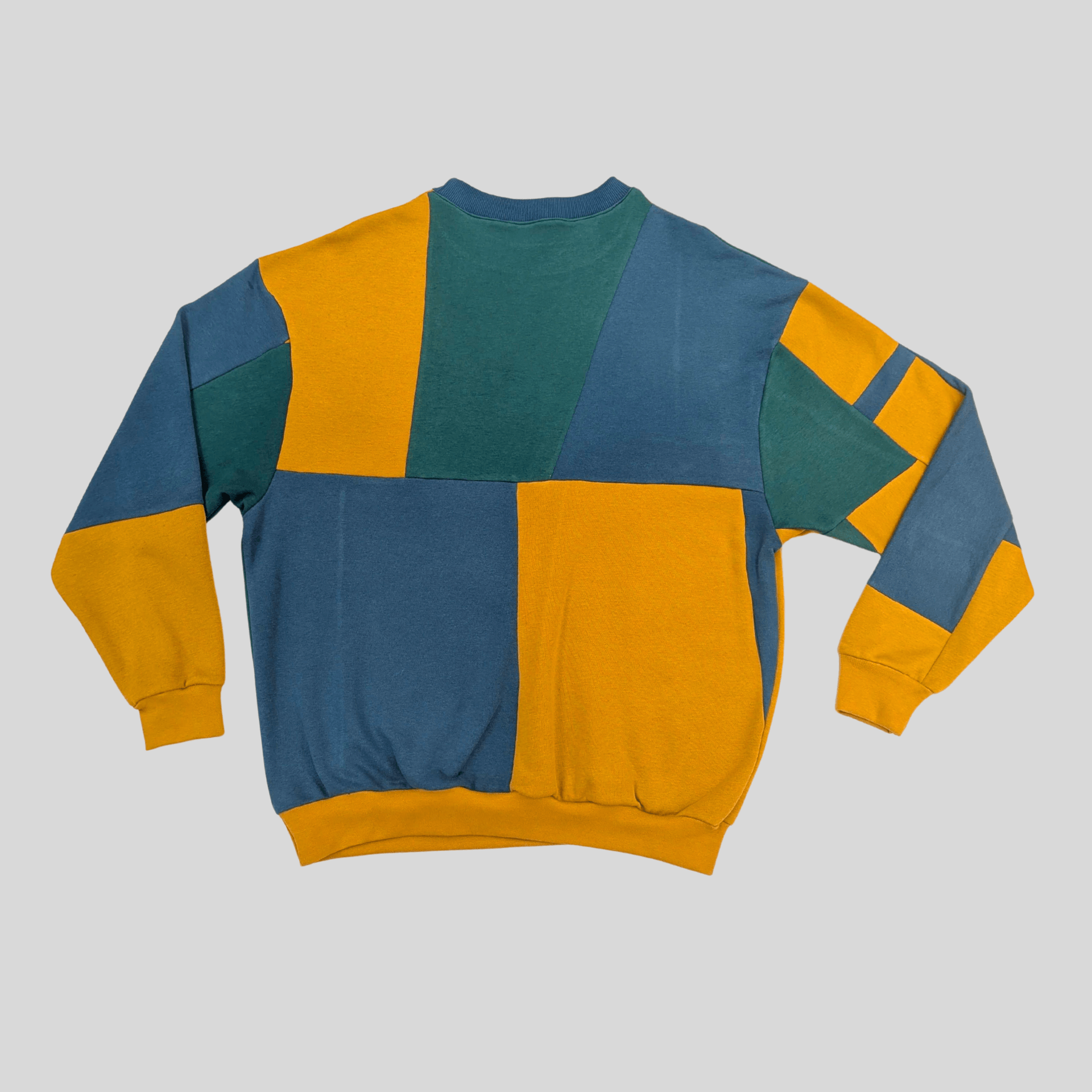 Rework Sweatshirt Large Sustainable Rework Sweatshirt - Mustard, Teal & Khaki homeware shops bristol gift shops bristol Fruit Salad