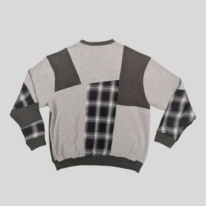 Rework Sweatshirt Large Sustainable Rework Sweatshirt - Plaid Grey and Black homeware shops bristol gift shops bristol Fruit Salad