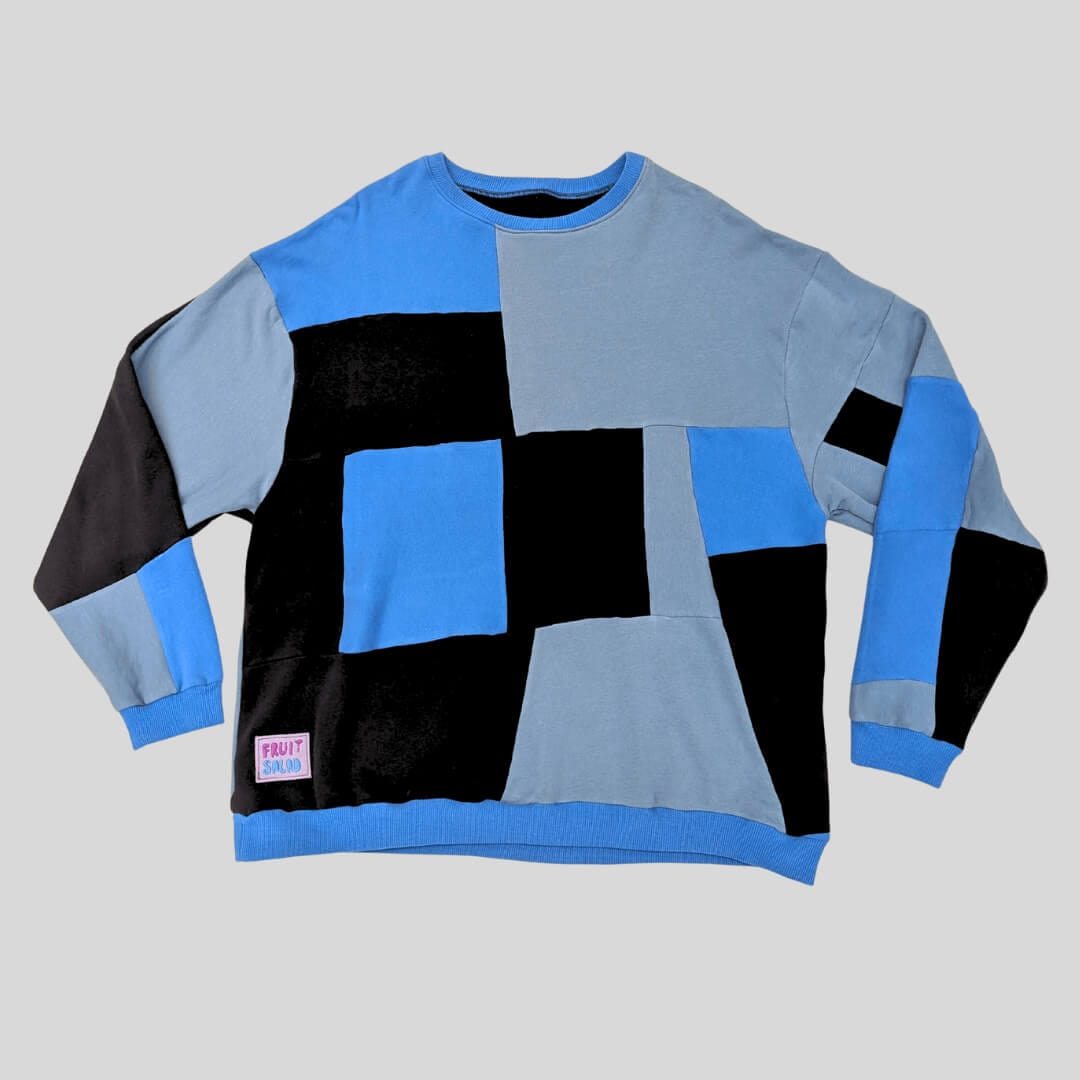 Rework Sweatshirt Sustainable Rework Sweatshirt - Stormy Sky homeware shops bristol gift shops bristol Fruit Salad