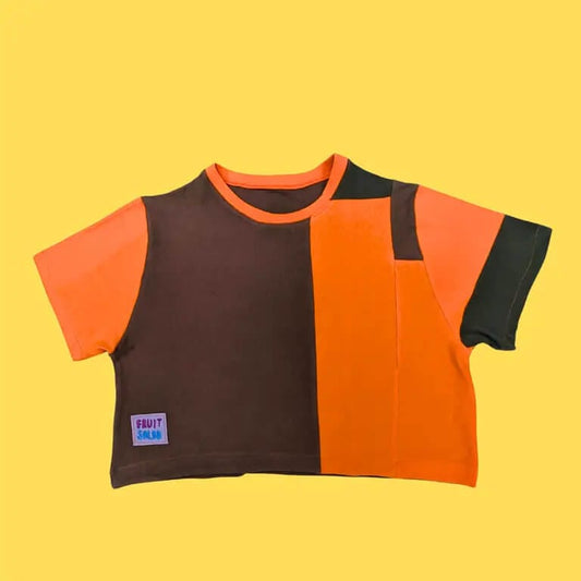 Sustainable T-shirt Medium Sustainable Crop T-shirt- Autumn Leaves homeware shops bristol gift shops bristol Fruit Salad