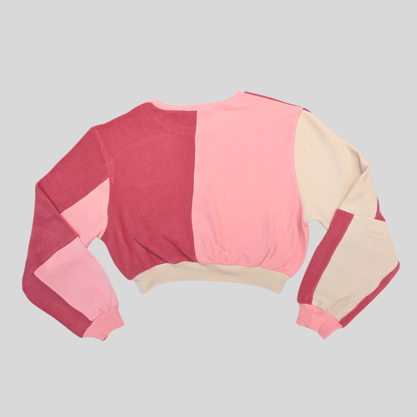 Sweatshirt Medium Sustainable Cropped Sweatshirt - Blush Pink, Baby Pink and Cream homeware shops bristol gift shops bristol Fruit Salad