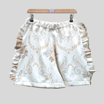 Vintage Shorts Vintage Floral Frill Shorts Reworked Shorts homeware shops bristol gift shops bristol Fruit Salad