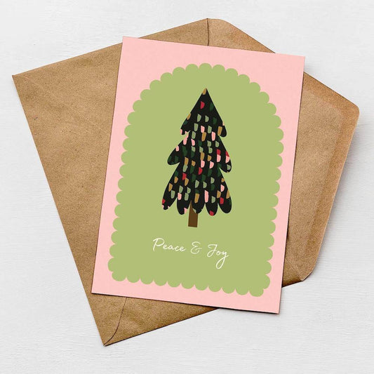 Peace & Joy Christmas Card homeware shops bristol gift shops bristol Greenwich Paper Studio