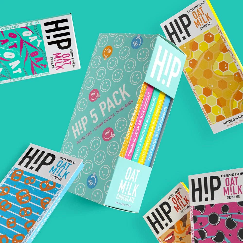 H!P Chocolate H!P Oat Milk Chocolate Bar 'Library' Pack