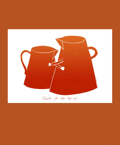 Thanks for the top up A4 Giclee Print homeware shops bristol gift shops bristol Harriet Popham