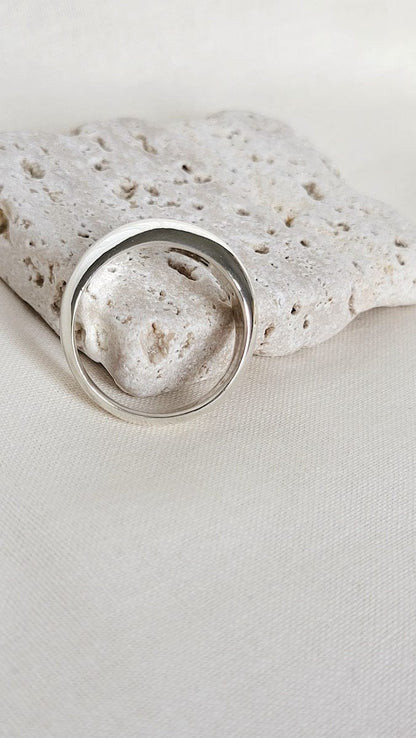 Silver Ring Polished - T 1/2 ‘Dome Ring’ - Silver Ring (various sizes) homeware shops bristol gift shops bristol Honey Coast Studio