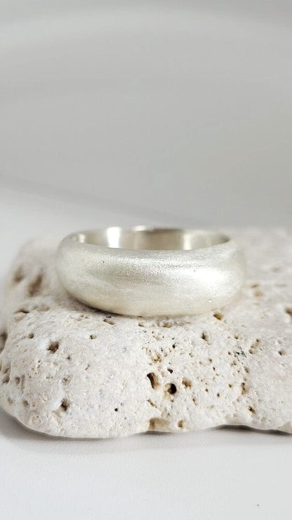 Silver Ring T 1/2 ‘Dome Ring’ - Silver Ring (various sizes) homeware shops bristol gift shops bristol Honey Coast Studio