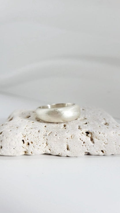 Silver Ring T 1/2 ‘Dome Ring’ - Silver Ring (various sizes) homeware shops bristol gift shops bristol Honey Coast Studio